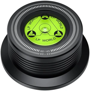 Record Weight Stabilizer, Aluminum, 266g/9.38oz, 7mm Spindle Hole Record Weight, Built-In Bubble Level, 33/45 RPM Guide, Felt Base, for Vinyl LP Record Player 60Hz Record Weight Stabilizer, Aluminum, 266g/9.38oz, 7mm Spindle Hole Record Weight, Built-In Bubble Level, 33/45 RPM Guide, Felt Base, for Vinyl LP Record Player 60Hz