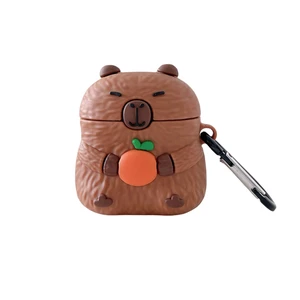 for AirPods 5 (2026) and Airpods 4 (2024) Case, Cute Animal Cover Compatible with AirPods 5/4 Case for Girls Women, Kawaii Capybara Earbuds Cover, Silicone Shockproof Protector with Keychain for AirPods 5 (2026) and Airpods 4 (2024) Case, Cute Animal Cover Compatible with AirPods 5/4 Case for Girls Women, Kawaii Capybara Earbuds Cover, Silicone Shockproof Protector with Keychain