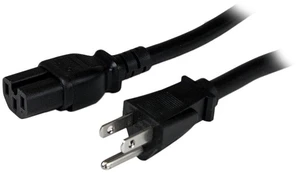 8ft (2.4m) Heavy Duty Power Cord, NEMA 5-15P to C15 AC Power Cord, 15A 125V, 14AWG, Replacement Computer Power Cord, Monitor Power Cable, PC Power Supply Cable, UL Listed (PXT515C158) 8ft (2.4m) Heavy Duty Power Cord, NEMA 5-15P to C15 AC Power Cord, 15A 125V, 14AWG, Replacement Computer Power Cord, Monitor Power Cable, PC Power Supply Cable, UL Listed (PXT515C158)