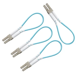 4 PCS OM3 Loopback Plug Tester Multimode LC-UPC Fiber Optical Duplex Cable Adapter 50/125 4 PCS OM3 Loopback Plug Tester Multimode LC-UPC Fiber Optical Duplex Cable Adapter 50/125