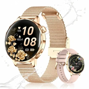 Smart Watch for Women, 1.27 Inch HD Touchscreen, Bluetooth Calling, Heart Rate & Sleep Tracking, 100+ Sports Modes, IP68 Waterproof Fitness Tracker for Android & iPhone Smart Watch for Women, 1.27 Inch HD Touchscreen, Bluetooth Calling, Heart Rate & Sleep Tracking, 100+ Sports Modes, IP68 Waterproof Fitness Tracker for Android & iPhone