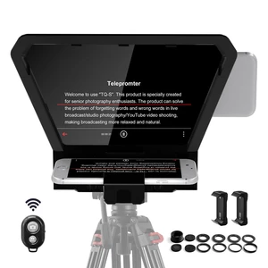 Teleprompter Portable for iPad, Tablet, Smartphone & DSLR Cameras, Teleprompter Kit with Remote Control & Flexible Holder, teleprompter for Smartphone APP Compatible with iOS/Android Teleprompter Portable for iPad, Tablet, Smartphone & DSLR Cameras, Teleprompter Kit with Remote Control & Flexible Holder, teleprompter for Smartphone APP Compatible with iOS/Android