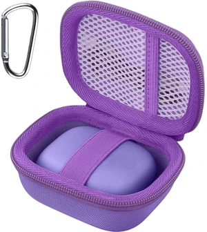 Hard Case for Beats Powerbeats Pro 2 with Carabiner Clip, Purple Travel Storage, Space For Earbuds And Accessories, Soft Lining, Protective Exterior Hard Case for Beats Powerbeats Pro 2 with Carabiner Clip, Purple Travel Storage, Space For Earbuds And Accessories, Soft Lining, Protective Exterior