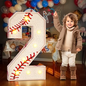 3ft Marquee Numbers 2 for Baseball 2nd-Birthday Decorations Large Light Up Number 2 Two Year Old Party Decor Second Birthday Baseball Decoration Backdrop Frame 20 Pcs Accessory Set 3ft Marquee Numbers 2 for Baseball 2nd-Birthday Decorations Large Light Up Number 2 Two Year Old Party Decor Second Birthday Baseball Decoration Backdrop Frame 20 Pcs Accessory Set