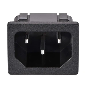 C14 Panel Mount Plug Adapter AC 250V 10A 3 Pins IEC Inlet Plug Power Connector Socket Straight Pack of 10 C14 Panel Mount Plug Adapter AC 250V 10A 3 Pins IEC Inlet Plug Power Connector Socket Straight Pack of 10