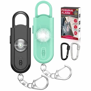 Safe Sound Personal Alarm, 2 Pack 130 dB Loud Siren Song Emergency Security Alarm Keychain with Strobe LED Light, Personal Sound Safety Siren for Women, Men, Children, Elderly Safe Sound Personal Alarm, 2 Pack 130 dB Loud Siren Song Emergency Security Alarm Keychain with Strobe LED Light, Personal Sound Safety Siren for Women, Men, Children, Elderly