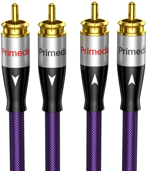 Audiophiles Subwoofer RCA Cable 2 RCA to 2 RCA Multiple Shield with Siliver-Plated OFC Ultra-high Purity Copper Digital Coaxial Cable for HiFi Systems (2.5 FT) Audiophiles Subwoofer RCA Cable 2 RCA to 2 RCA Multiple Shield with Siliver-Plated OFC Ultra-high Purity Copper Digital Coaxial Cable for HiFi Systems (2.5 FT)