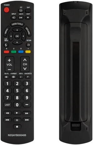 N2QAYB000485 Remote Control for Panasonic Tv Remote Replacement, Replace Panasonic Tv Remote Compatible with LCD LED Plasma Viera TVs TC-42LD24 TC-42LS24 TC-42PS14 TC-54PS14 TH-32LRU5 TH-42LRU50 N2QAYB000485 Remote Control for Panasonic Tv Remote Replacement, Replace Panasonic Tv Remote Compatible with LCD LED Plasma Viera TVs TC-42LD24 TC-42LS24 TC-42PS14 TC-54PS14 TH-32LRU5 TH-42LRU50