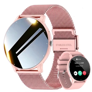 Smart Watch Men Women (Answer/Make Calls), Fitness Watch with 100+ Sport Modes, IP67 Waterproof/Heart Rate/Sleep Monitor, Smart Watches for iOS/Android with 2 Bands (Pink) Smart Watch Men Women (Answer/Make Calls), Fitness Watch with 100+ Sport Modes, IP67 Waterproof/Heart Rate/Sleep Monitor, Smart Watches for iOS/Android with 2 Bands (Pink)