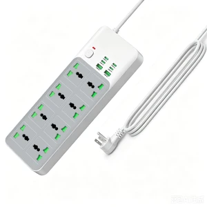 8 Outlet Power Strip with 2 USB-A & 4 USB-C Ports, 20W Fast Charging, 6FT 45° Flat Plug Extension Cord, Wide Spacing AC Outlets, 110-265V 3000W, for Home Office Travel, White 8 Outlet Power Strip with 2 USB-A & 4 USB-C Ports, 20W Fast Charging, 6FT 45° Flat Plug Extension Cord, Wide Spacing AC Outlets, 110-265V 3000W, for Home Office Travel, White