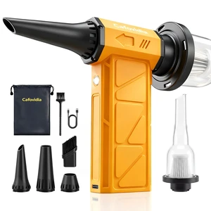 Compressed Air Duster & Vacuum, 2-in-1 Electric Air Duster 130000RPM, 4-Speed Adjustable, Rechargeable Cordless Air Blower with LCD Display for PC, Keyboard, Car, Home & Outdoor Compressed Air Duster & Vacuum, 2-in-1 Electric Air Duster 130000RPM, 4-Speed Adjustable, Rechargeable Cordless Air Blower with LCD Display for PC, Keyboard, Car, Home & Outdoor