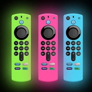 3-Pack Remote Case for TV 3rd Gen 2021 Glow in The Dark, Voice Remote Protective Silicone Cover Glow in Dark with Lanyard (Fluorescent Green/Pink/Blue) 3-Pack Remote Case for TV 3rd Gen 2021 Glow in The Dark, Voice Remote Protective Silicone Cover Glow in Dark with Lanyard (Fluorescent Green/Pink/Blue)