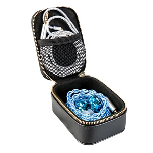 TRI Xuanwu PU Large Zippered Earphone Storage Bag IEM Case with Mesh Pocket,Water-Resistant Portable Box for IEMs, Audio Accessories, Eartips and Cables TRI Xuanwu PU Large Zippered Earphone Storage Bag IEM Case with Mesh Pocket,Water-Resistant Portable Box for IEMs, Audio Accessories, Eartips and Cables