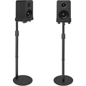 Universal Speaker Stands Pair 31.5" - 41.3" Height Adjustable Black Bookshelf Speaker Stands for Satellite & Studio Up to 22LBS Cable Concealing, Loaded Plate Extends to 9.1" Universal Speaker Stands Pair 31.5" - 41.3" Height Adjustable Black Bookshelf Speaker Stands for Satellite & Studio Up to 22LBS Cable Concealing, Loaded Plate Extends to 9.1"