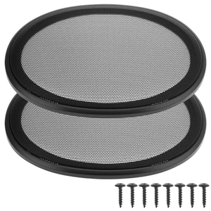 6" x 9" Speaker Grill Covers with ABS Plastic Frame & Metal Mesh, Protect Subwoofers from Damage for DIY and Car Speakers, Includes Screws 6" x 9" Speaker Grill Covers with ABS Plastic Frame & Metal Mesh, Protect Subwoofers from Damage for DIY and Car Speakers, Includes Screws
