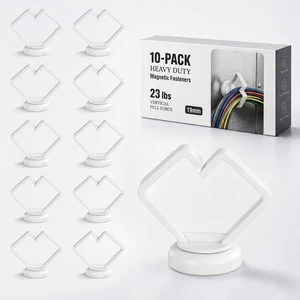 10 Pack Magnetic Cable Holder 23lbs Heavy Duty Zip Tie Mount 3/4" Base, Magnetic Cable Organizer Clip, Scratch-free Wire Management for Home Office Desk Server Rack Marine Electrical 10 Pack Magnetic Cable Holder 23lbs Heavy Duty Zip Tie Mount 3/4" Base, Magnetic Cable Organizer Clip, Scratch-free Wire Management for Home Office Desk Server Rack Marine Electrical