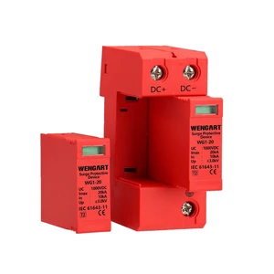 Surge Protective Arrester Device,DC1000V 2Pole 10~20kA 36mm DIN Rail Mount,Low Voltage Arrester Device for Lightning Protection Power Distribution and Control Appliances Surge Protective Arrester Device,DC1000V 2Pole 10~20kA 36mm DIN Rail Mount,Low Voltage Arrester Device for Lightning Protection Power Distribution and Control Appliances