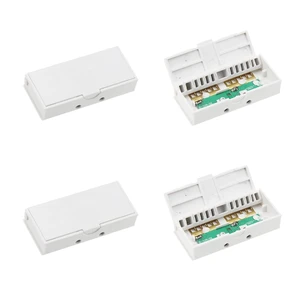 Quick Connector for 16-Gauge Hidden Super Flat Speaker Wire Audio Cable Flat Wire Adaptor for LED Lighting and Other Low Voltage Appliance Connection (4 Connectors-C) Quick Connector for 16-Gauge Hidden Super Flat Speaker Wire Audio Cable Flat Wire Adaptor for LED Lighting and Other Low Voltage Appliance Connection (4 Connectors-C)