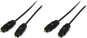 10 ft. (3 m) Digital Optical Audio Cable - Toslink Digital Optical SPDIF - Ultra-Thin - Male/Male (THINTOS10), Black (Pack of 2) 10 ft. (3 m) Digital Optical Audio Cable - Toslink Digital Optical SPDIF - Ultra-Thin - Male/Male (THINTOS10), Black (Pack of 2)