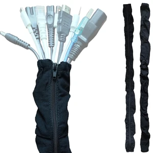 Fabric Zipper Cord & Chain Cover, Decorative Cable Management,2 Black 2.6ft 2 pack,2.6ft/4ft/6ft available Fabric Zipper Cord & Chain Cover, Decorative Cable Management,2 Black 2.6ft 2 pack,2.6ft/4ft/6ft available