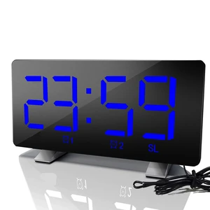 Digital Alarm Clock with Radio 2 Alarm Setting USB Port for Charge 76.0MHZ-108.0MHZ,4 Adjustable Brightness, Snooze Digital Alarm Clock with Radio 2 Alarm Setting USB Port for Charge 76.0MHZ-108.0MHZ,4 Adjustable Brightness, Snooze