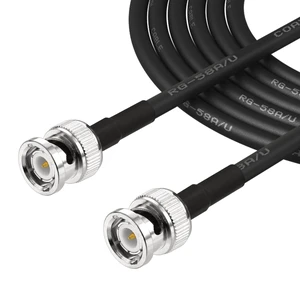 BNC Cable 20FT RG58 50 ohm BNC Male to Male Coax Cables Low Loss BNC Extension Coaxial Cable for Antennas, RF Radios, Modems, Oscilloscopes, Spectrum, etc BNC Cable 20FT RG58 50 ohm BNC Male to Male Coax Cables Low Loss BNC Extension Coaxial Cable for Antennas, RF Radios, Modems, Oscilloscopes, Spectrum, etc
