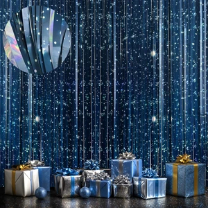 Galaxy Foil Curtain Backdrop(4 Packs),3.3x6.6Ft Starry Night Backdrops Space Themed Party Decorations Tinsel Foil Fringe Curtains Photo Booth Props Twinkle Star Birthday Party Decoration Galaxy Foil Curtain Backdrop(4 Packs),3.3x6.6Ft Starry Night Backdrops Space Themed Party Decorations Tinsel Foil Fringe Curtains Photo Booth Props Twinkle Star Birthday Party Decoration