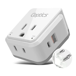Thailand Travel Adapter Set, PAK KIT 20W PD & QC, Type O - 3.1A - 4 in 1-2 USA Inputs, 1 USB Port, 1 USB-C Port - Compact, Powerful - Includes Type O Swadapt Attachments Thailand Travel Adapter Set, PAK KIT 20W PD & QC, Type O - 3.1A - 4 in 1-2 USA Inputs, 1 USB Port, 1 USB-C Port - Compact, Powerful - Includes Type O Swadapt Attachments