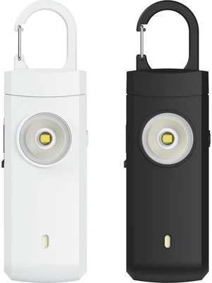 Rechargeable Personal Alarm for Women - 2 Pack Christmas Birthday Gifts for Women, Daughter, College Student, Teen Girl, Night Workers, Elders, Kids, Siren Alarm, USB Charging, Backl&White Rechargeable Personal Alarm for Women - 2 Pack Christmas Birthday Gifts for Women, Daughter, College Student, Teen Girl, Night Workers, Elders, Kids, Siren Alarm, USB Charging, Backl&White