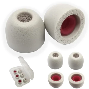 Extra Small Memory Foam Ear Tips with Filter Screen, Small Ear Replacement 3 Pairs Universal XS Earbuds Tips for Small Ear Canal, Noise Isolating, Secure Fit, Earbuds Accessories, Gray Extra Small Memory Foam Ear Tips with Filter Screen, Small Ear Replacement 3 Pairs Universal XS Earbuds Tips for Small Ear Canal, Noise Isolating, Secure Fit, Earbuds Accessories, Gray