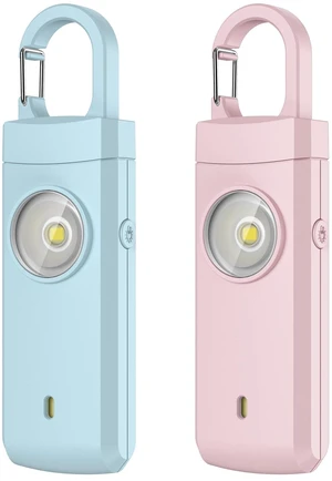Rechargeable Personal Alarm for Women - 2 Pack Christmas Birthday Gifts for Women, Daughter, College Student, Teen Girl, Night Workers, Elders, Kids, Siren Alarm, USB Charging, Aqua&Pink Rechargeable Personal Alarm for Women - 2 Pack Christmas Birthday Gifts for Women, Daughter, College Student, Teen Girl, Night Workers, Elders, Kids, Siren Alarm, USB Charging, Aqua&Pink