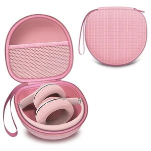 Headphone Case for Soundcore Anker/Beats/BERIBES/JLab Etc Headphones, Pink for Soundcore Anker Q20i/Q30,JLab JBuds Lux ANC,Beats Studio Pro/Solo 4 3,BERIBES,KVIDIO,TOZO HT3 Over-Ear Headphones Case Headphone Case for Soundcore Anker/Beats/BERIBES/JLab Etc Headphones, Pink for Soundcore Anker Q20i/Q30,JLab JBuds Lux ANC,Beats Studio Pro/Solo 4 3,BERIBES,KVIDIO,TOZO HT3 Over-Ear Headphones Case