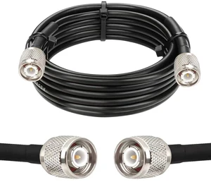 TNC Male to TNC Male Coax Cable 15FT, 50 Ohm RG58 Coaxial Cable with TNC Connectors for GPS Navigation Antenna,RTK Surveying Antenna,Wireless mic System TNC Male to TNC Male Coax Cable 15FT, 50 Ohm RG58 Coaxial Cable with TNC Connectors for GPS Navigation Antenna,RTK Surveying Antenna,Wireless mic System