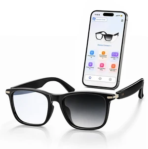 AI Smart Audio Translation Glasses with Real-Time Language Translation 139 Languages via App, Bluetooth Open-Ear Eyewear, AI Assistant, Photochromic Sunglasses, Meeting Recorder for Travel Business AI Smart Audio Translation Glasses with Real-Time Language Translation 139 Languages via App, Bluetooth Open-Ear Eyewear, AI Assistant, Photochromic Sunglasses, Meeting Recorder for Travel Business