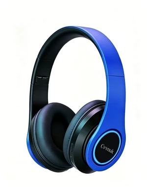 Premium Wireless Headphones Feature a Light-Emitting Function and can be Worn Above the Ears. They Offer a Playback time of 24 Hours and high-Resolution Audio (Blue) Premium Wireless Headphones Feature a Light-Emitting Function and can be Worn Above the Ears. They Offer a Playback time of 24 Hours and high-Resolution Audio (Blue)
