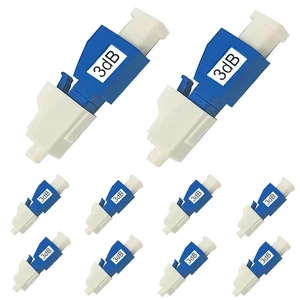 10Pcs 3dB LC-UPC Fiber Optic attenuator, Fiber Signal Attenuation Converter, LC Inserts Connector Single Mode 10Pcs 3dB LC-UPC Fiber Optic attenuator, Fiber Signal Attenuation Converter, LC Inserts Connector Single Mode
