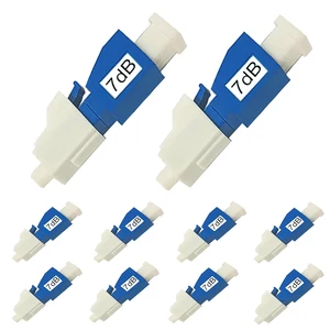 10Pcs LC Fiber Optic attenuator, Fiber Signal Attenuation Converter, LC Inserts Connector Single Mode (LC-UPC, 7dB) 10Pcs LC Fiber Optic attenuator, Fiber Signal Attenuation Converter, LC Inserts Connector Single Mode (LC-UPC, 7dB)