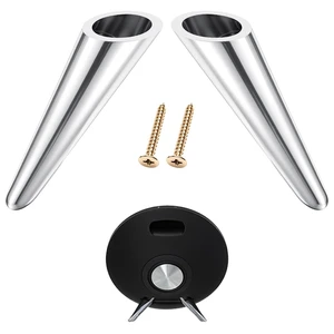 1 Pair Legs for Harman Kardon Onyx Studio 1 and 2 Speakers Silver Stand Set with Screws, Non-slip, Provide a Stable & Secure Base, Make the Speakers Look Neat Outside, Easy DIY Install 1 Pair Legs for Harman Kardon Onyx Studio 1 and 2 Speakers Silver Stand Set with Screws, Non-slip, Provide a Stable & Secure Base, Make the Speakers Look Neat Outside, Easy DIY Install