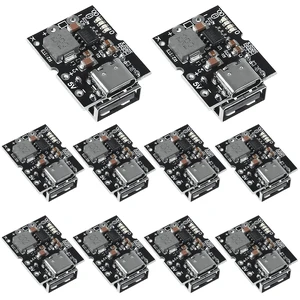 10PCS Type-C USB 5V 2A Boost Converter Step-Up Power Module Lithium Battery Charging Protection Board LED Display USB for DIY Charger (USB is Welding) 10PCS Type-C USB 5V 2A Boost Converter Step-Up Power Module Lithium Battery Charging Protection Board LED Display USB for DIY Charger (USB is Welding)