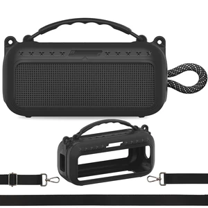 Silicone Cover Case for Bose SoundLink Plus Bluetooth Speaker Soft Silicone Protective Case with Carrying Handle and Shoulder Strap, Shockproof and Anti-Scratch Cover (Black) Silicone Cover Case for Bose SoundLink Plus Bluetooth Speaker Soft Silicone Protective Case with Carrying Handle and Shoulder Strap, Shockproof and Anti-Scratch Cover (Black)