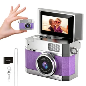 Mini Thumb Digital Camera Keychain Portable HD Mini Flip Screen Digital Camera with 32GB Card,Keychain Camera for Bag Charm Travel Selfi for Birthday Mini Thumb Digital Camera Keychain Portable HD Mini Flip Screen Digital Camera with 32GB Card,Keychain Camera for Bag Charm Travel Selfi for Birthday