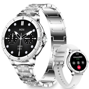 Smart Watches for Women(Answer/Make Call) with Diamond, 1.27" HD Bluetooth Smartwatch for Android iOS Phones, IP68 Fitness Tracker with Heart Rate, SpO2, Sleep Monitor, 120+ Sports, Silver Smart Watches for Women(Answer/Make Call) with Diamond, 1.27" HD Bluetooth Smartwatch for Android iOS Phones, IP68 Fitness Tracker with Heart Rate, SpO2, Sleep Monitor, 120+ Sports, Silver