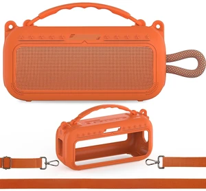 Silicone Cover Case for Bose SoundLink Plus Bluetooth Speaker Soft Silicone Protective Case with Carrying Handle and Shoulder Strap, Shockproof and Anti-Scratch Cover (Orange) Silicone Cover Case for Bose SoundLink Plus Bluetooth Speaker Soft Silicone Protective Case with Carrying Handle and Shoulder Strap, Shockproof and Anti-Scratch Cover (Orange)