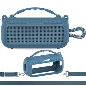 Silicone Cover Case for Bose SoundLink Plus Bluetooth Speaker Soft Silicone Protective Case with Carrying Handle and Shoulder Strap, Shockproof and Anti-Scratch Cover (Blue Dusk) Silicone Cover Case for Bose SoundLink Plus Bluetooth Speaker Soft Silicone Protective Case with Carrying Handle and Shoulder Strap, Shockproof and Anti-Scratch Cover (Blue Dusk)