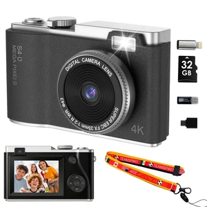 Point and Shoot Digital Cameras, Kid Digital Camera with Lanyard & 32GB 16X Zoom camera for teens with Flash, Filters, Games, Video Recording for Teens Travel VlogBlack Point and Shoot Digital Cameras, Kid Digital Camera with Lanyard & 32GB 16X Zoom camera for teens with Flash, Filters, Games, Video Recording for Teens Travel VlogBlack