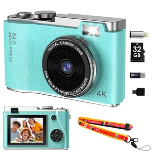 Point and Shoot Digital Cameras, Kid Digital Camera with Lanyard & 32GB 16X Zoom camera for teens with Flash, Filters, Games, Video Recording for Teens Travel VlogGreen Point and Shoot Digital Cameras, Kid Digital Camera with Lanyard & 32GB 16X Zoom camera for teens with Flash, Filters, Games, Video Recording for Teens Travel VlogGreen