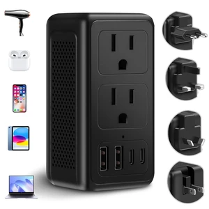 Upgraded 2000W 220V to 110V Voltage Converter US to Europe Travel Adapter for Hair Dryers International Universal Travel Adapter with 2 USB A and 2 USB C Power Converter Adapter Combo (2U2C) (2U2C) Upgraded 2000W 220V to 110V Voltage Converter US to Europe Travel Adapter for Hair Dryers International Universal Travel Adapter with 2 USB A and 2 USB C Power Converter Adapter Combo (2U2C) (2U2C)
