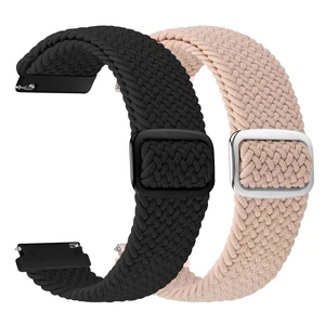 2 Pack 20mm Quick Release Braided Bands Compatible with Garmin Venu, Forerunner 55/165/245/645, Vivoactive 6/5/3, Adjustable Band for Amazfit Active/Bip 3 2 Pack 20mm Quick Release Braided Bands Compatible with Garmin Venu, Forerunner 55/165/245/645, Vivoactive 6/5/3, Adjustable Band for Amazfit Active/Bip 3