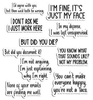 Funny Work Stickers for Adults 20 Pcs, (10 Stickers x 2) - Strong Adhesive, Funny Laptop Decals - But Did You Die Sticker, But Did You Document It Sticker and Others Funny Work Stickers for Adults 20 Pcs, (10 Stickers x 2) - Strong Adhesive, Funny Laptop Decals - But Did You Die Sticker, But Did You Document It Sticker and Others