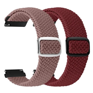 2 Pack 20mm Quick Release Braided Bands Compatible with Garmin Venu, Forerunner 55/165/245/645, Vivoactive 6/5/3, Adjustable Band for Amazfit Active/Bip 3 2 Pack 20mm Quick Release Braided Bands Compatible with Garmin Venu, Forerunner 55/165/245/645, Vivoactive 6/5/3, Adjustable Band for Amazfit Active/Bip 3